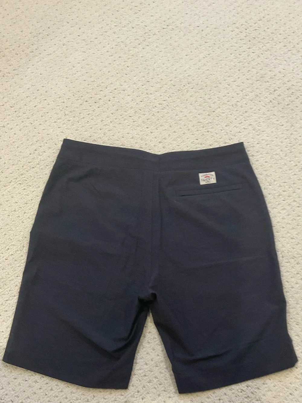 Faherty All Day Shorts Gray Heather 32 Drawstring